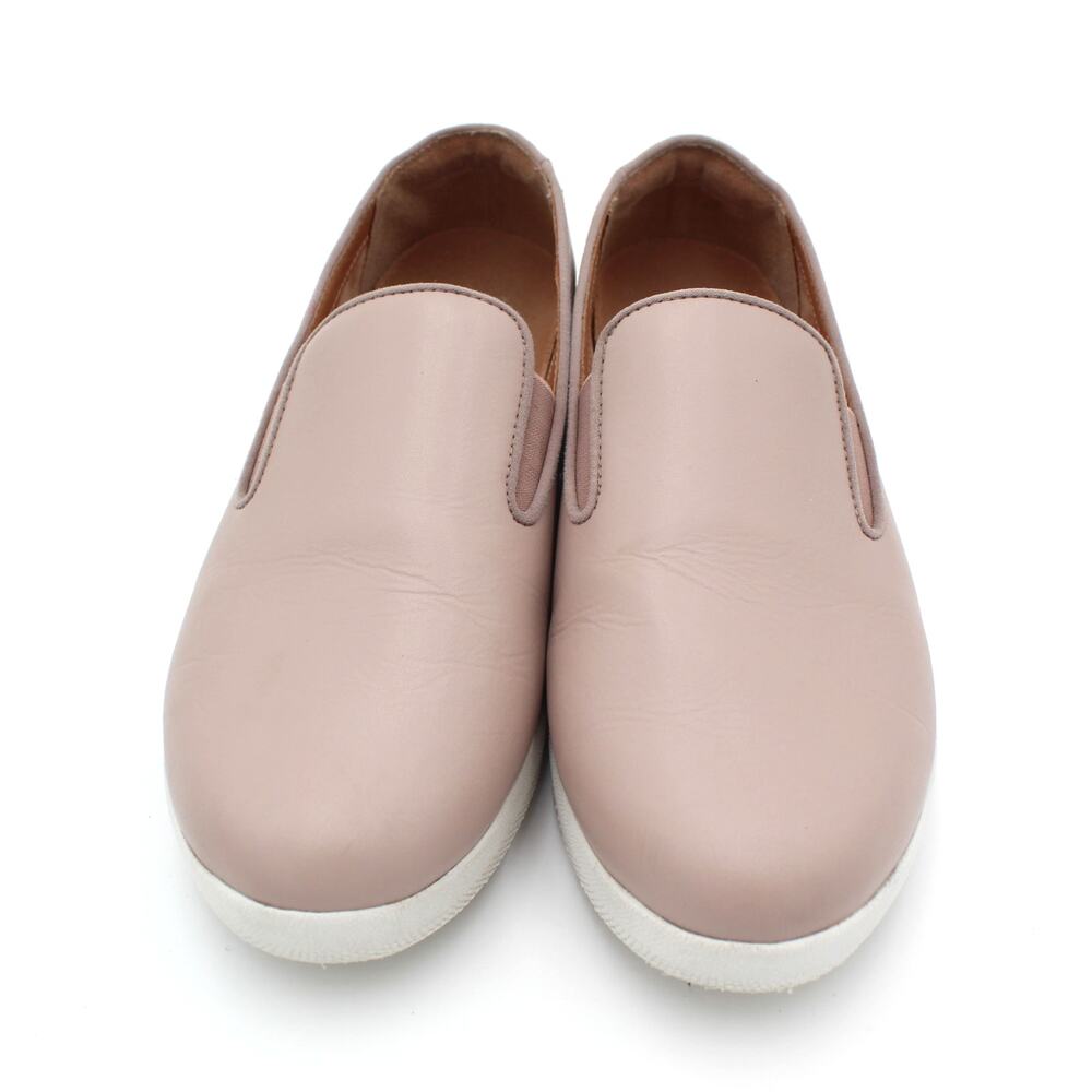 FitFlop Superskate Loafer Womens 8 Taupe Leather Comfort Slip On Shoe Summer - Picture 5 of 9
